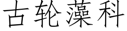 古轮藻科 (仿宋矢量字库)