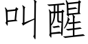 叫醒 (仿宋矢量字库)