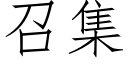 召集 (仿宋矢量字庫)