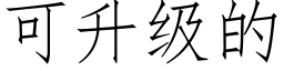 可升級的 (仿宋矢量字庫)