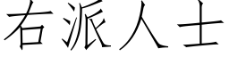 右派人士 (仿宋矢量字庫)