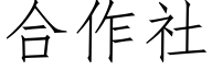 合作社 (仿宋矢量字库)