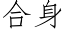 合身 (仿宋矢量字库)