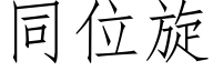 同位旋 (仿宋矢量字庫)