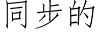 同步的 (仿宋矢量字库)