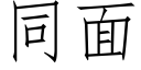 同面 (仿宋矢量字庫)