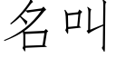 名叫 (仿宋矢量字庫)