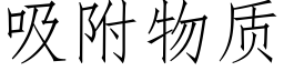 吸附物质 (仿宋矢量字库)