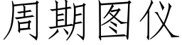 周期图仪 (仿宋矢量字库)