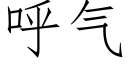 呼气 (仿宋矢量字库)