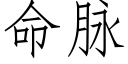 命脈 (仿宋矢量字庫)