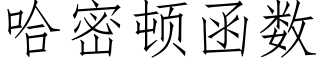 哈密頓函數 (仿宋矢量字庫)