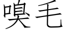 嗅毛 (仿宋矢量字庫)