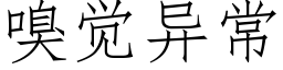 嗅覺異常 (仿宋矢量字庫)