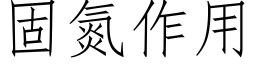 固氮作用 (仿宋矢量字库)