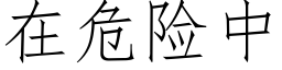 在危險中 (仿宋矢量字庫)