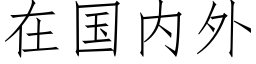 在国内外 (仿宋矢量字库)