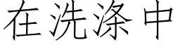 在洗滌中 (仿宋矢量字庫)