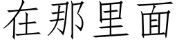 在那里面 (仿宋矢量字库)