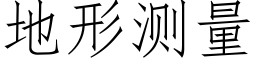 地形测量 (仿宋矢量字库)