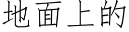 地面上的 (仿宋矢量字库)