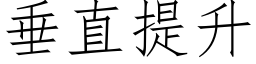 垂直提升 (仿宋矢量字庫)