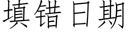 填错日期 (仿宋矢量字库)