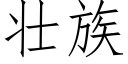 壮族 (仿宋矢量字库)