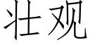 壯觀 (仿宋矢量字庫)