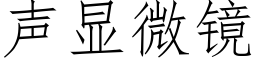 声显微镜 (仿宋矢量字库)