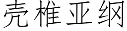 壳椎亚纲 (仿宋矢量字库)