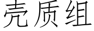 壳质组 (仿宋矢量字库)