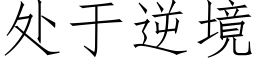 处于逆境 (仿宋矢量字库)