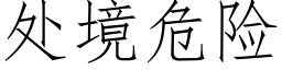 處境危險 (仿宋矢量字庫)