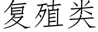 复殖类 (仿宋矢量字库)