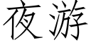 夜游 (仿宋矢量字库)