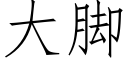 大腳 (仿宋矢量字庫)