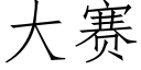 大赛 (仿宋矢量字库)