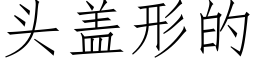 頭蓋形的 (仿宋矢量字庫)