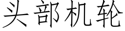 頭部機輪 (仿宋矢量字庫)