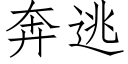 奔逃 (仿宋矢量字庫)