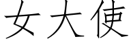 女大使 (仿宋矢量字库)