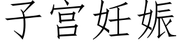 子宫妊娠 (仿宋矢量字库)