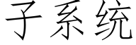 子系統 (仿宋矢量字庫)