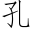 孔 (仿宋矢量字庫)