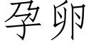 孕卵 (仿宋矢量字庫)