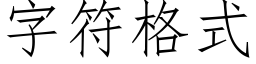 字符格式 (仿宋矢量字庫)