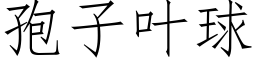 孢子叶球 (仿宋矢量字库)