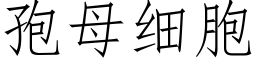 孢母细胞 (仿宋矢量字库)