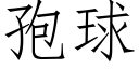 孢球 (仿宋矢量字庫)